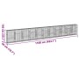 Cesta de gaviones con cubierta hierro galvanizado 1100x50x150cm de , Maceteros y jardineras - Ref: Foro24-3295164, Precio: 53...