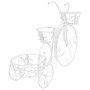 Soporte de plantas con forma de bicicleta metal estilo vintage en Soportes para macetas | Comprar online en Foru.es