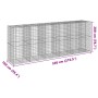 Cesta de gaviones con cubierta hierro galvanizado 550x100x200cm de , Maceteros y jardineras - Ref: Foro24-3295234, Precio: 51...
