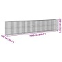 Cesta gaviones con cubierta hierro galvanizado 1000x100x200 cm de , Maceteros y jardineras - Ref: Foro24-3295243, Precio: 858...