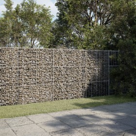 Cesta de gaviones con cubierta hierro galvanizado 300x100x150cm de , Maceteros y jardineras - Ref: Foro24-3295215, Precio: 23...