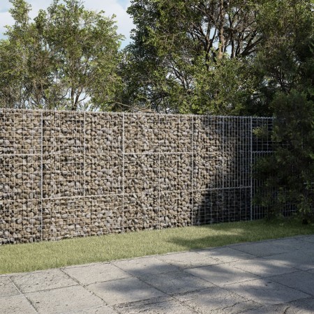 Cesta de gaviones con cubierta hierro galvanizado 300x100x150cm de , Maceteros y jardineras - Ref: Foro24-3295215, Precio: 23...