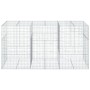 Cesta de gaviones con cubierta hierro galvanizado 300x100x150cm de , Maceteros y jardineras - Ref: Foro24-3295215, Precio: 23...
