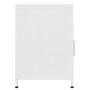 Mesita de noche acero blanco 35x35x51 cm de , Mesitas de noche - Ref: Foro24-336224, Precio: 79,64 €, Descuento: %