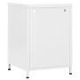 Mesita de noche acero blanco 35x35x51 cm de , Mesitas de noche - Ref: Foro24-336224, Precio: 79,64 €, Descuento: %
