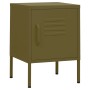 Mesita de noche acero verde oliva 35x35x51 cm de , Mesitas de noche - Ref: Foro24-336207, Precio: 71,10 €, Descuento: %