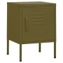 Mesita de noche acero verde oliva 35x35x51 cm de , Mesitas de noche - Ref: Foro24-336207, Precio: 72,79 €, Descuento: %