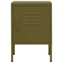 Mesita de noche acero verde oliva 35x35x51 cm de , Mesitas de noche - Ref: Foro24-336207, Precio: 72,79 €, Descuento: %