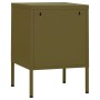 Mesita de noche acero verde oliva 35x35x51 cm de , Mesitas de noche - Ref: Foro24-336207, Precio: 71,10 €, Descuento: %