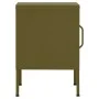 Mesita de noche acero verde oliva 35x35x51 cm de , Mesitas de noche - Ref: Foro24-336207, Precio: 72,79 €, Descuento: %