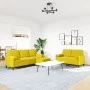 3-piece velvet yellow sofa set with cushions by , Sofas - Ref: Foro24-3278427, Price: 569,61 €, Discount: %
