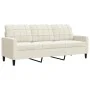 Zweiteiliges Sofaset mit cremefarbenen Samtkissen. von , Sofas - Ref: Foro24-3278419, Preis: 570,36 €, Rabatt: %