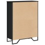 Estantería de madera de ingeniería negra 80x31x106 cm de , Librerías y estanterías - Ref: Foro24-848624, Precio: 60,25 €, Des...