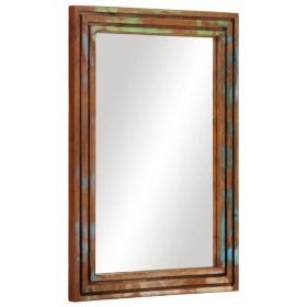 Espejo de baño madera maciza de acacia y vidrio 50x70 cm de , Muebles de baño - Ref: Foro24-377593, Precio: 66,43 €, Descuent...