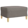 Juego de sofás con reposapiés 4 piezas tela gris taupé de , Sofás - Ref: Foro24-3278302, Precio: 725,10 €, Descuento: %