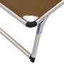 Tumbonas plegables con techo 2 uds aluminio y textilene marrón de vidaXL, Tumbonas - Ref: Foro24-312461, Precio: 186,56 €, De...
