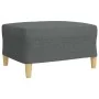 Juego de sofás con reposapiés 3 piezas tela gris oscuro de , Sofás - Ref: Foro24-3278328, Precio: 507,79 €, Descuento: %