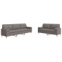 Juego de sofás con cojines 2 piezas tela gris taupé de , Sofás - Ref: Foro24-3278342, Precio: 569,35 €, Descuento: %