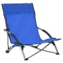 Sillas de playa plegables 2 unidades tela azul de vidaXL, Sillas de jardín - Ref: Foro24-312488, Precio: 62,98 €, Descuento: %