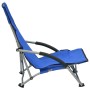 Sillas de playa plegables 2 unidades tela azul de vidaXL, Sillas de jardín - Ref: Foro24-312488, Precio: 62,98 €, Descuento: %
