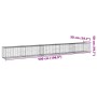 Cesta de gaviones con cubierta hierro galvanizado 500x50x50 cm de , Maceteros y jardineras - Ref: Foro24-3295136, Precio: 117...