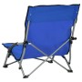 Sillas de playa plegables 2 unidades tela azul de vidaXL, Sillas de jardín - Ref: Foro24-312488, Precio: 62,98 €, Descuento: %