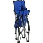 Sillas de playa plegables 2 unidades tela azul de vidaXL, Sillas de jardín - Ref: Foro24-312488, Precio: 62,98 €, Descuento: %