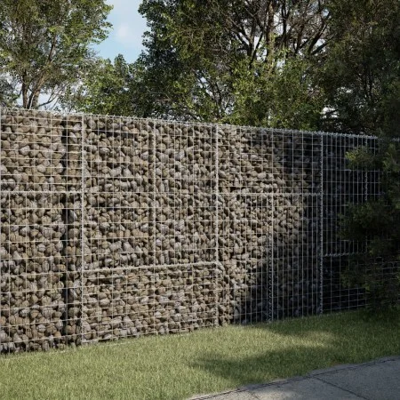 Cesta de gaviones con cubierta hierro galvanizado 200x50x150 cm de , Maceteros y jardineras - Ref: Foro24-3295155, Precio: 11...