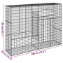 Cesta de gaviones con cubierta hierro galvanizado 200x50x150 cm de , Maceteros y jardineras - Ref: Foro24-3295155, Precio: 11...