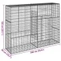 Cesta de gaviones con cubierta hierro galvanizado 200x50x150 cm de , Maceteros y jardineras - Ref: Foro24-3295155, Precio: 11...