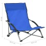 Sillas de playa plegables 2 unidades tela azul de vidaXL, Sillas de jardín - Ref: Foro24-312488, Precio: 62,98 €, Descuento: %