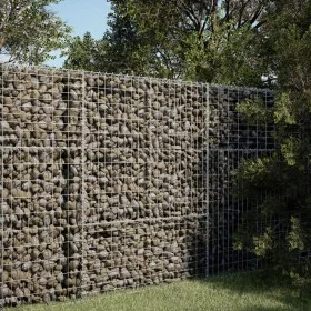 Cesta gaviones con cubierta hierro galvanizado 100x100x150 cm de , Maceteros y jardineras - Ref: Foro24-3295213, Precio: 84,3...