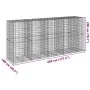 Cesta de gaviones con cubierta hierro galvanizado 450x100x200cm by , Pots and planters - Ref: Foro24-3295232, Price: 461,42 €...
