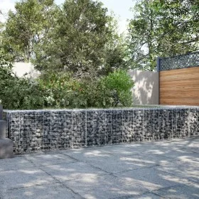 Cesta de gaviones con cubierta hierro galvanizado 300x50x50 cm de , Maceteros y jardineras - Ref: Foro24-3295134, Precio: 90,...