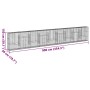 Cesta de gaviones con cubierta hierro galvanizado 900x50x150 cm de , Maceteros y jardineras - Ref: Foro24-3295162, Precio: 47...