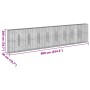 Cesta de gaviones con cubierta hierro galvanizado 900x50x200 cm de , Maceteros y jardineras - Ref: Foro24-3295174, Precio: 55...