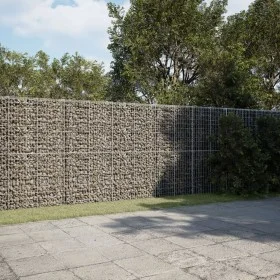 Cesta de gaviones con cubierta hierro galvanizado 1100x50x200cm de , Maceteros y jardineras - Ref: Foro24-3295176, Precio: 65...