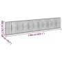 Cesta de gaviones con cubierta hierro galvanizado 1100x50x200cm de , Maceteros y jardineras - Ref: Foro24-3295176, Precio: 65...