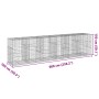 Cesta de gaviones con cubierta hierro galvanizado 600x100x150cm de , Maceteros y jardineras - Ref: Foro24-3295218, Precio: 46...