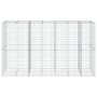 Cesta de gaviones con cubierta hierro galvanizado 350x100x200cm de , Maceteros y jardineras - Ref: Foro24-3295230, Precio: 32...