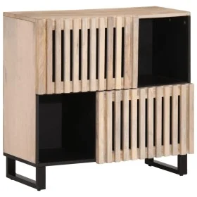 Aparador de madera maciza de mango 80x34x75 cm de , Taquillas y armarios de almacenamiento - Ref: Foro24-377572, Precio: 92,0...