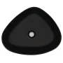 Lavabo triángular cerámica negro 50,5x41x12 cm by , Sinks - Ref: Foro24-142740, Price: 59,68 €, Discount: %
