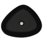 Lavabo triángular cerámica negro 50,5x41x12 cm de , Lavabos - Ref: Foro24-142740, Precio: 70,66 €, Descuento: %
