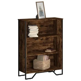 Estantería madera de ingeniería roble ahumado 80x31x106 cm de , Librerías y estanterías - Ref: Foro24-848626, Precio: 57,89 €...