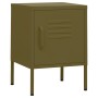 Mesitas de noche 2 uds verde oliva acero 35x35x51 cm de , Mesitas de noche - Ref: Foro24-3095205, Precio: 131,30 €, Descuento: %