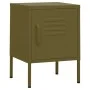Mesitas de noche 2 uds verde oliva acero 35x35x51 cm de , Mesitas de noche - Ref: Foro24-3095205, Precio: 134,93 €, Descuento: %