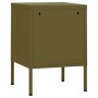 Mesitas de noche 2 uds verde oliva acero 35x35x51 cm de , Mesitas de noche - Ref: Foro24-3095205, Precio: 131,30 €, Descuento: %