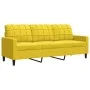 Set of sofas with 2 pieces of yellow velvet cushions by , Sofas - Ref: Foro24-3278417, Price: 534,44 €, Discount: %