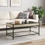 Mesa de centro con Infinity LED roble Sonoma 90x50x41 cm de , Mesas de centro - Ref: Foro24-847688, Precio: 97,28 €, Descuent...