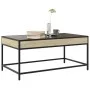 Mesa de centro con Infinity LED roble Sonoma 90x50x41 cm de , Mesas de centro - Ref: Foro24-847688, Precio: 97,28 €, Descuent...